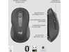 Logitech Signature M650 Large  trådlös mus grafitgrå Mus