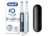 Oral-B iO 3 Elektriske tandborster 2pk (svart & blå) Eltandborste