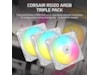 Corsair RS120 ARGB Fläkt 3pk (vit) Fläkt