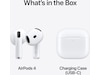 Apple AirPods 4 trådlösa hörlurar, In-ear (vit) In-ear hörlurar