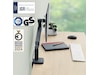Leitz Ergo Monitorarm Enkel, platsbesparande, 17"-32" skärm Bord och väggfäste