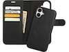 iiglo iPhone 16 Plus 2-i-1 Plånboksfodral (svart) Mobilskal