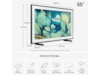 Samsung 55" The Frame LS03FA QLED 4K smart-TV (2025) 50 - 59 tums TV
