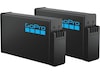 GoPro MAX2 Dobbelt Batterioplader Laddare till kamerabatterier