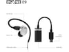 Sony INZONE E9 In-Ear Gaming Ørepropper (hvid) In-ear hörlurar