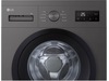 LG F4A1009NDK tvättmaskin (mörk silver) + torktumlare Tvättmaskin