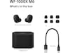 Sony WF-1000XM6 trådlösa öronproppar med brusreducering (svart) In-ear hörlurar