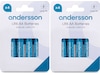 Andersson AA batteri, 2x4-pack Batterier för allmänt bruk