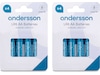 Andersson AAA-batterier, 2x4-pack Batterier för allmänt bruk