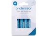 Andersson AAA-batterier, 2x4-pack Batterier för allmänt bruk