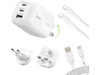 Belkin BoostCharge Pro GaN 100W väggladdare + reseadapter Mobilladdare