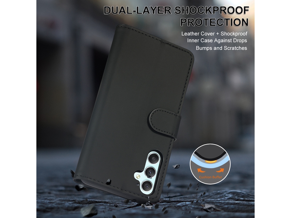 iiglo Galaxy A34 5G Plånboksfodral (svart) Mobilskal