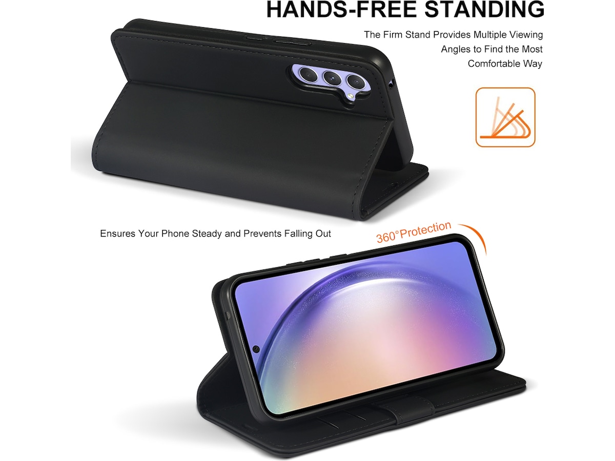 iiglo Galaxy A54 5G Plånboksfodral (svart) Mobilskal