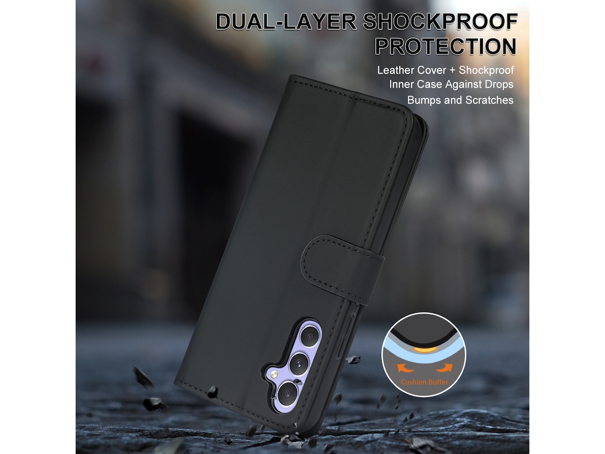 iiglo Galaxy A54 5G Plånboksfodral (svart) Mobilskal