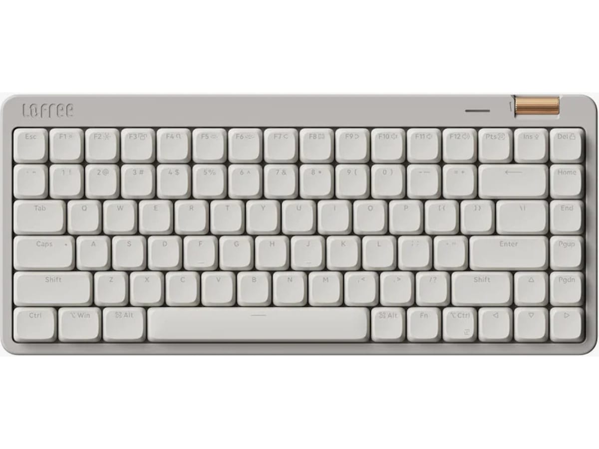 Lofree Flow Lite84 Mekanisk tastatur (hvid) Gamingtangentbord