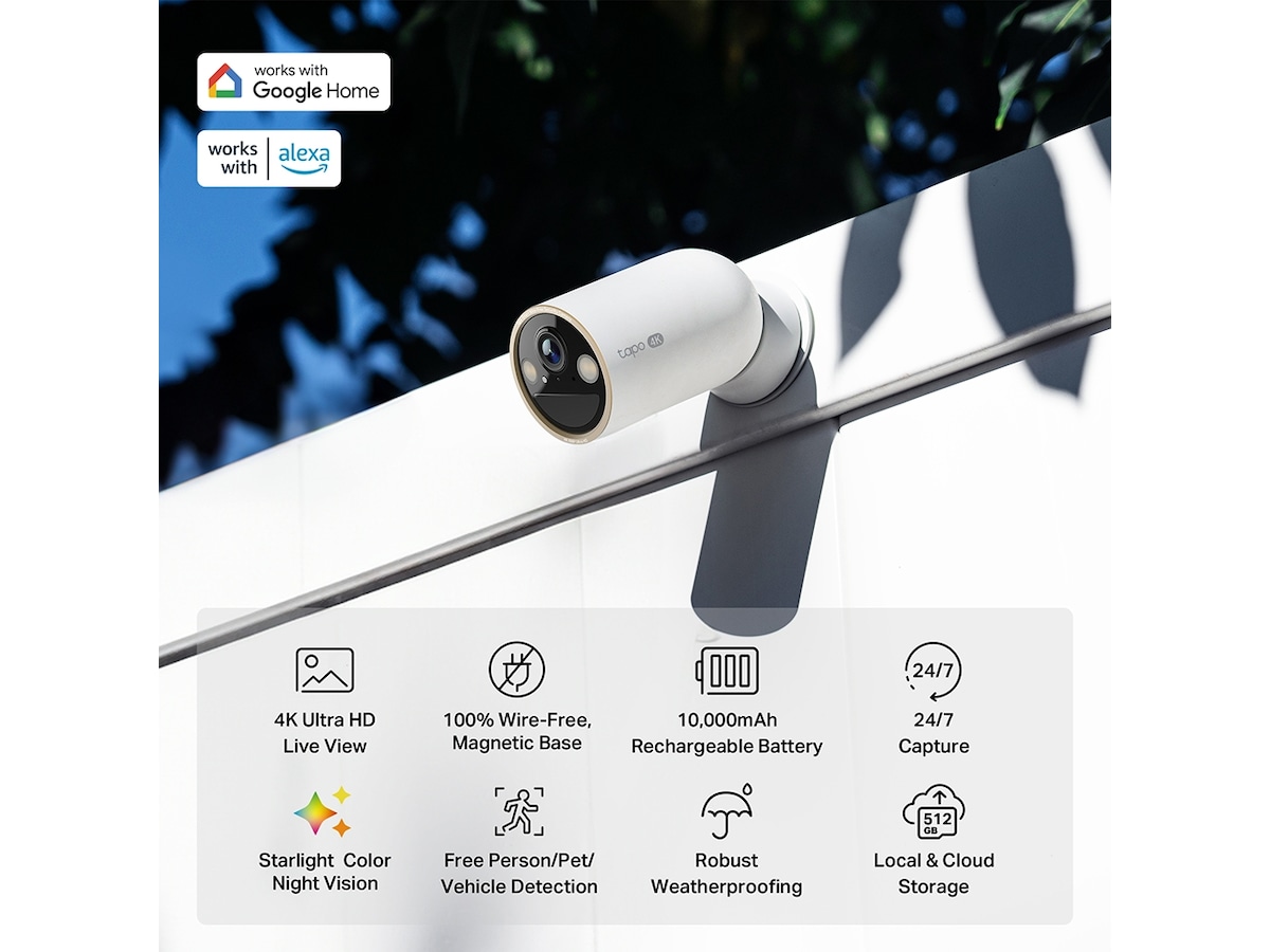 TP-Link Tapo C460 batteridrevet udendørs sikkerhedskamera Övervakningskamera