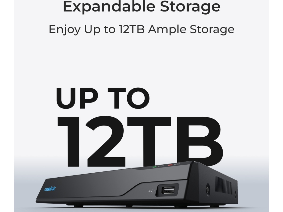 Reolink NVS8-5MB4 NVR med 4 kameror Övervakningskamera