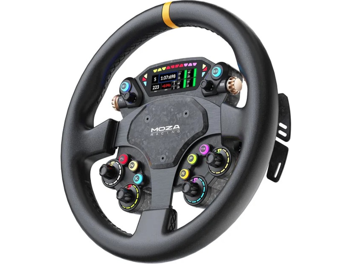 MOZA CS Pro Steering Wheel Ratt och pedaler