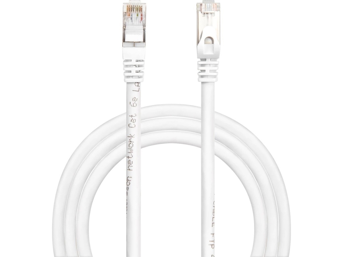 Nätverkskabel CAT6e 5m (vit)