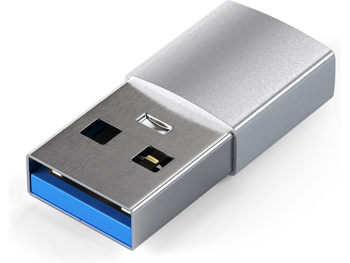 Satechi USB-A till USB-C adapter (space gray) Kabel adapter och övergångar