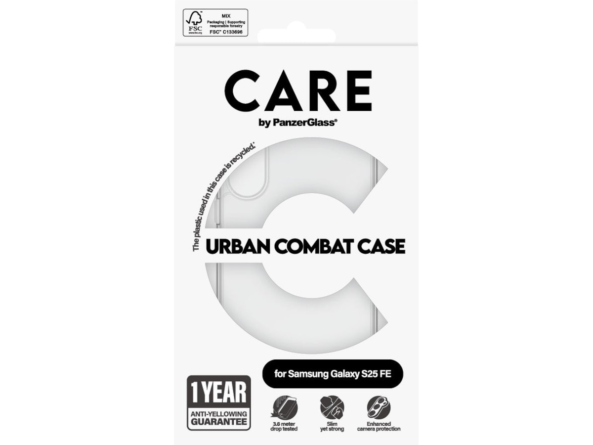 PanzerGlass CARE Galaxy S25 FE Urban Combat skal (transparent) Mobilskal