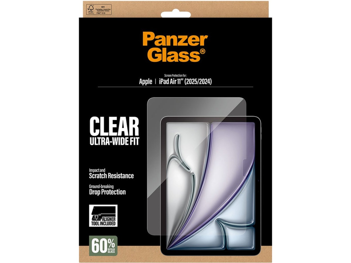 PanzerGlass iPad Air 11" (M2/M3) Fast Fit skärmskydd Skärmskydd surfplattor