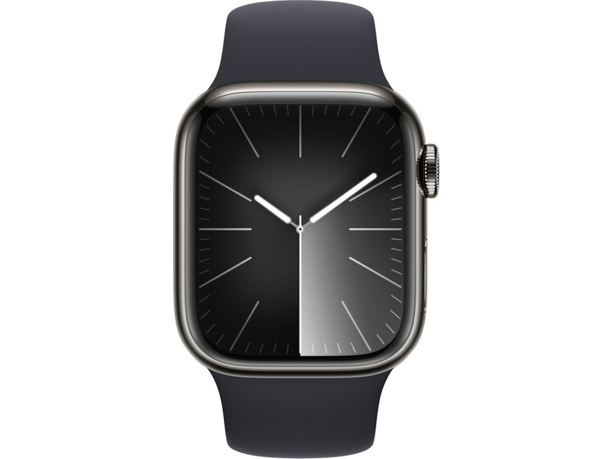 Apple Watch Series 9 GPS + LTE 41mm Rostfritt stål (grafit) Smartwatches