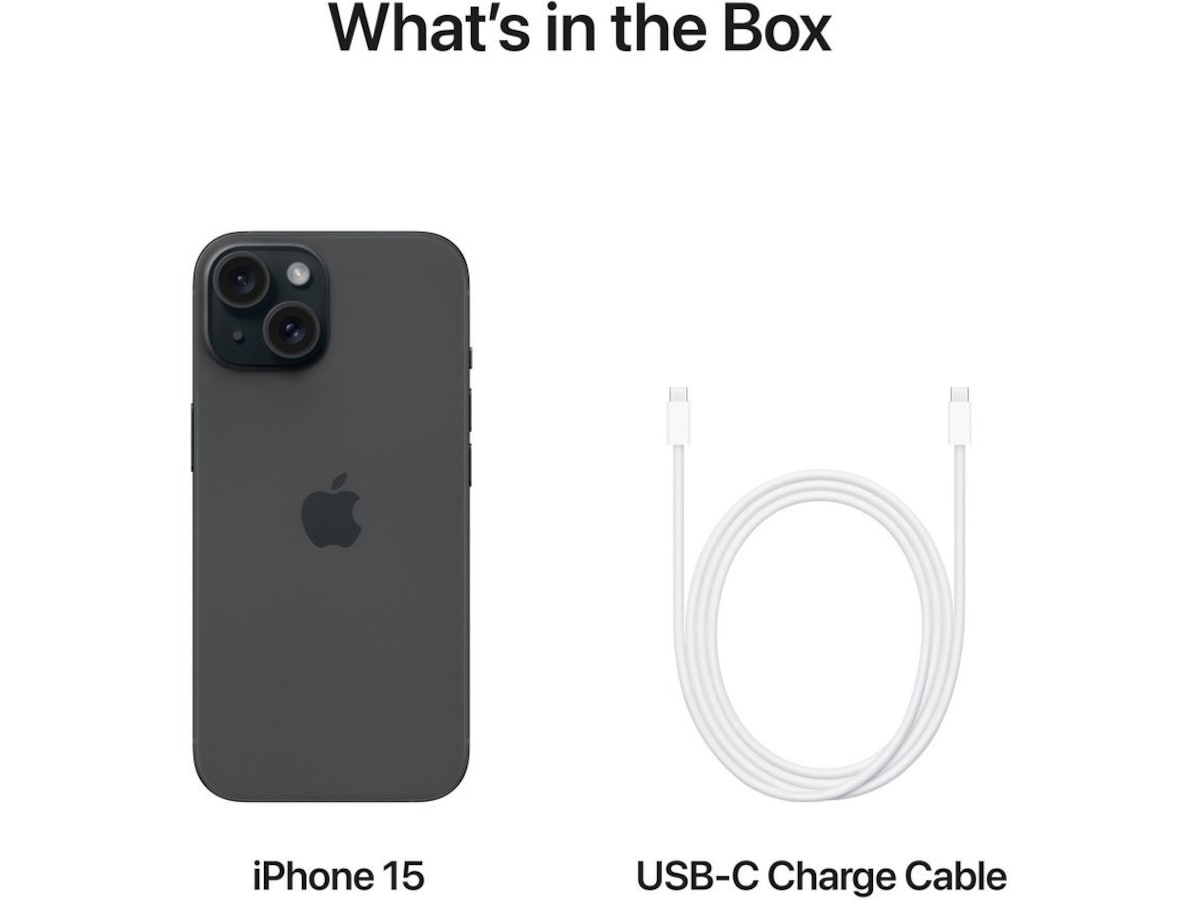 iPhone 15 128GB (Svart) Mobiltelefoner