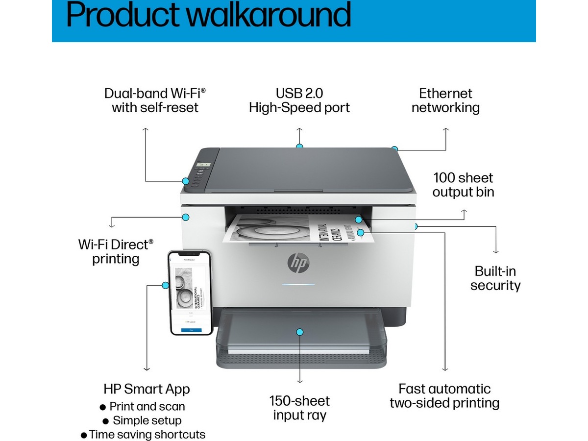 HP LaserJet MFP M234dw laserskrivare Skrivare