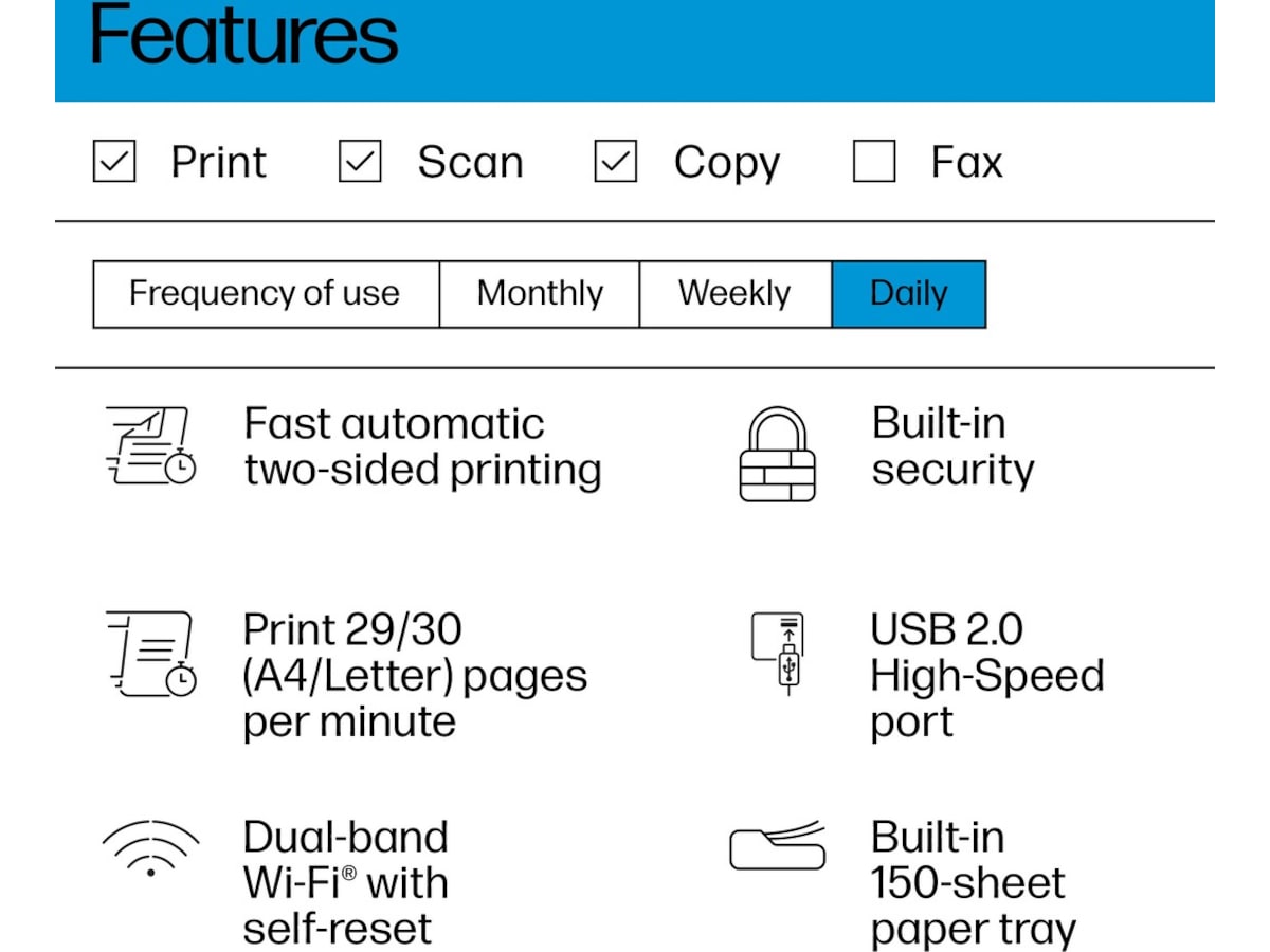 HP LaserJet MFP M234dw laserskrivare Skrivare