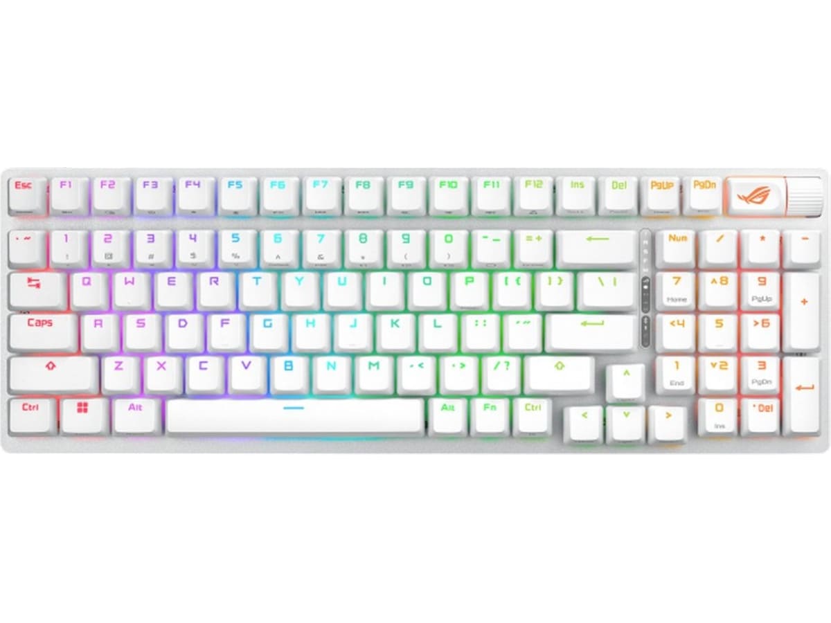 ASUS ROG Strix Scope II 96 trådlöst speltangentbord (vit) Gamingtangentbord