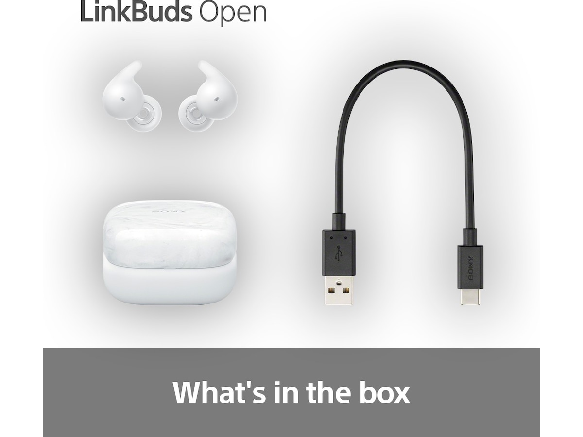 Sony Linkbuds Open true wireless öronproppar (vit) In-ear hörlurar