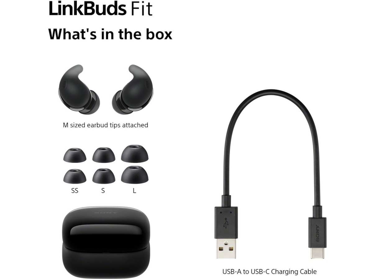 Sony Linkbuds Fit trådlösa öronsnäckor, In-Ear (lila) In-ear hörlurar
