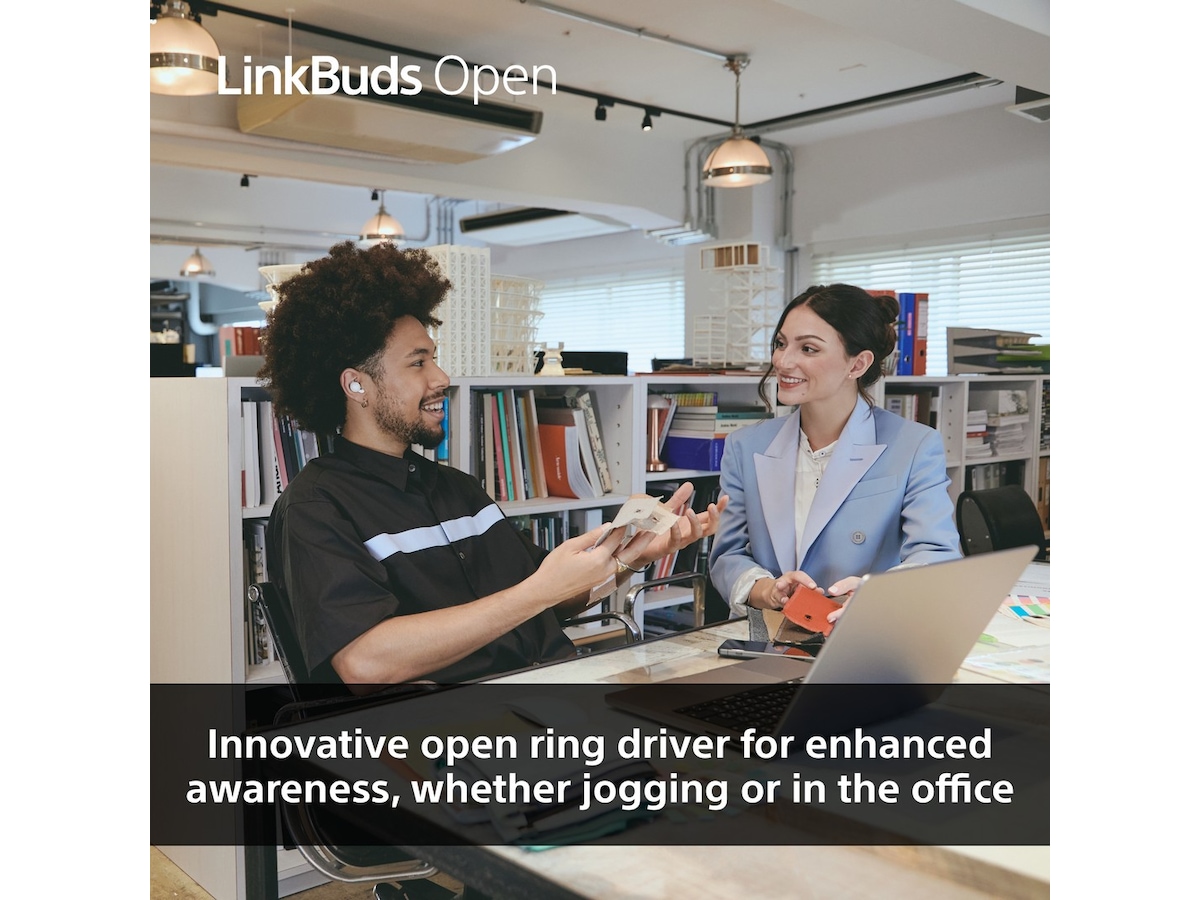 Sony Linkbuds Open True Wireless öronproppar (svart) In-ear hörlurar