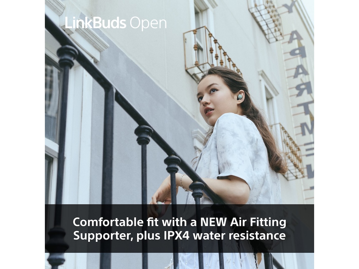 Sony Linkbuds Open True Wireless öronproppar (svart) In-ear hörlurar