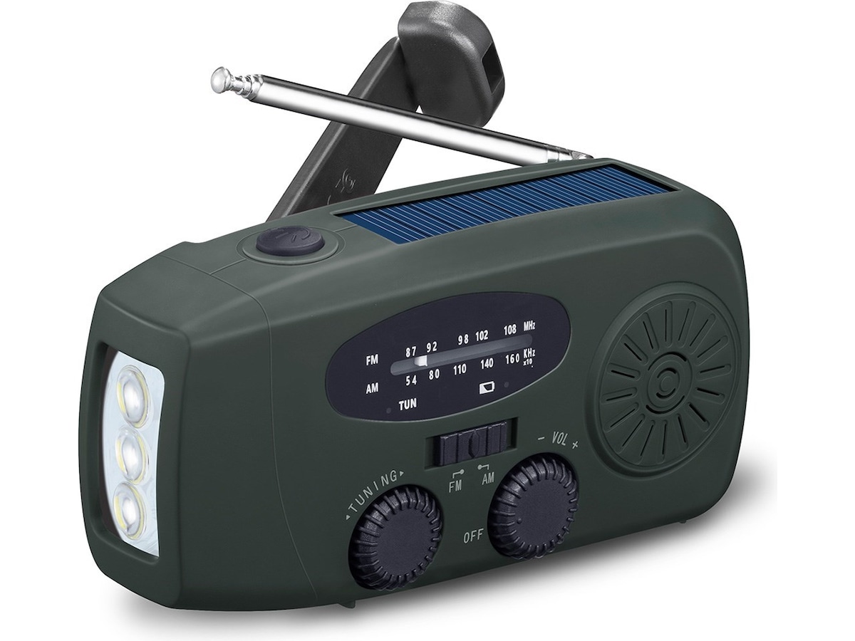 Andersson EYF-C2000 FM/AM vevradio med solcellspanel Radio & musikspelare