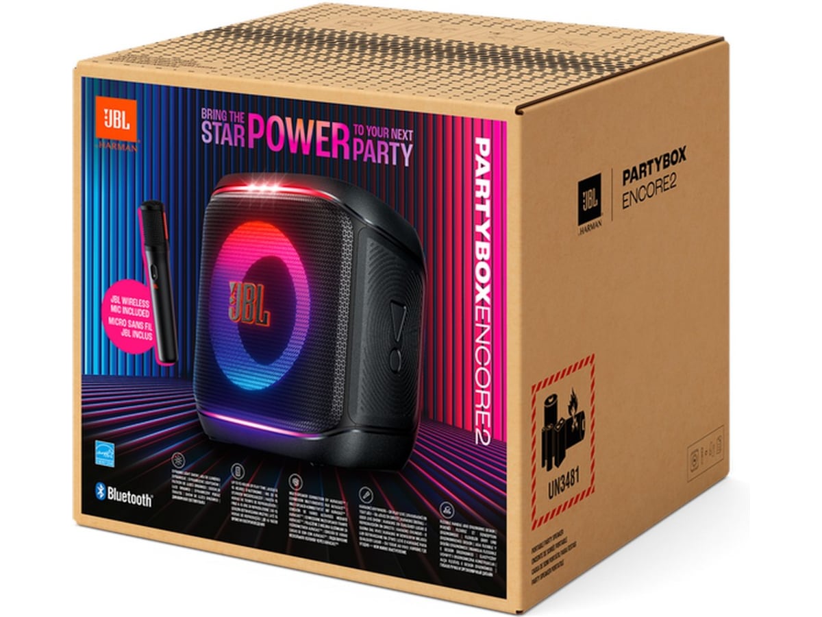 JBL Partybox Encore 2 partyhögtalare med mikrofon Trådlös / Bluetooth högtalare