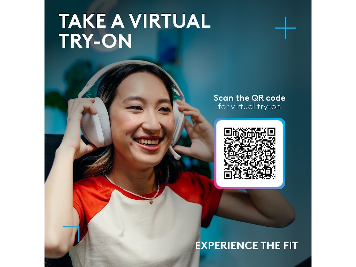 Logitech G321 Lightspeed trådlöst gamingheadset (vit) Gamingheadset