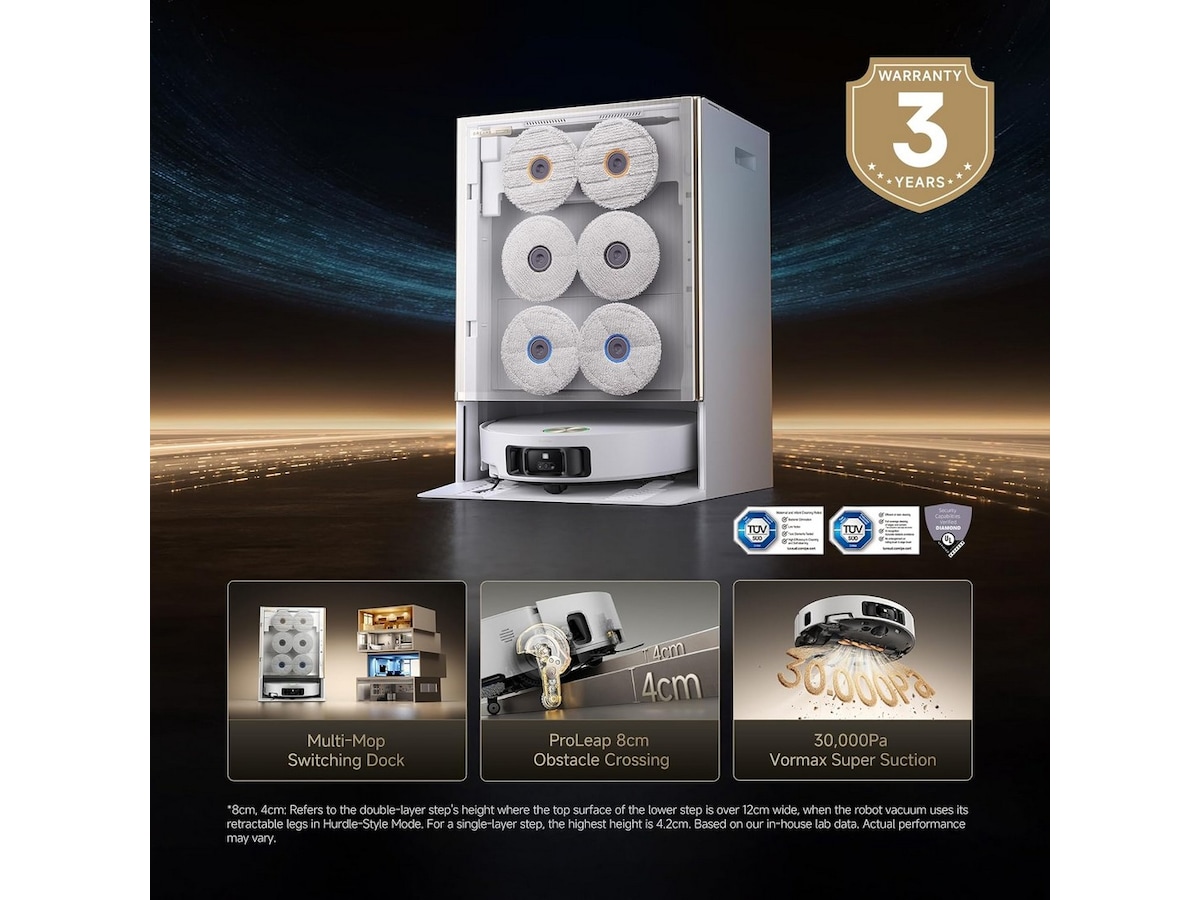 Dreame matrix 10 Ultra Robotstøvsuger (hvid) Robotdammsugare