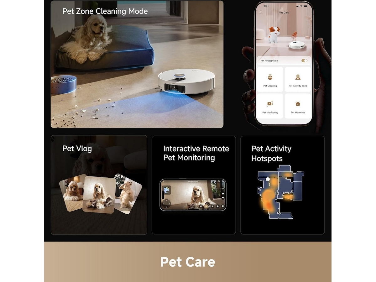 Dreame matrix 10 Ultra Robotstøvsuger (hvid) Robotdammsugare