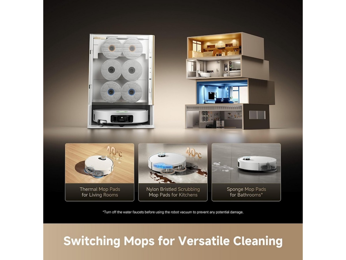 Dreame matrix 10 Ultra Robotstøvsuger (hvid) Robotdammsugare