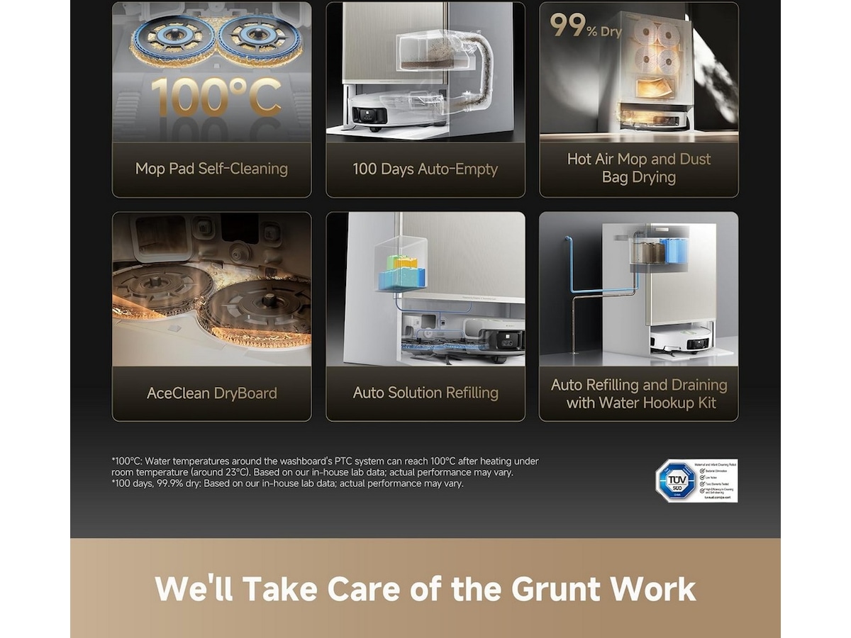 Dreame matrix 10 Ultra Robotstøvsuger (hvid) Robotdammsugare