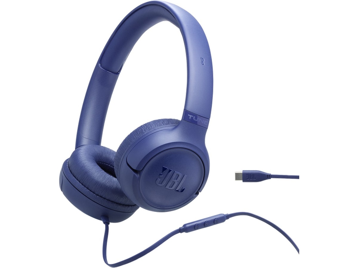 JBL Tune 530C Hörlurar, Over-Ear (blå) Hörlurar