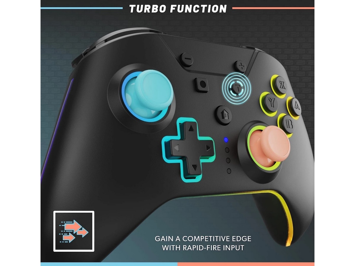 Hyperkin Armor 3 NuRival NSW2 trådlös handkontroll (svart) Tillbehör till spelkonsoler