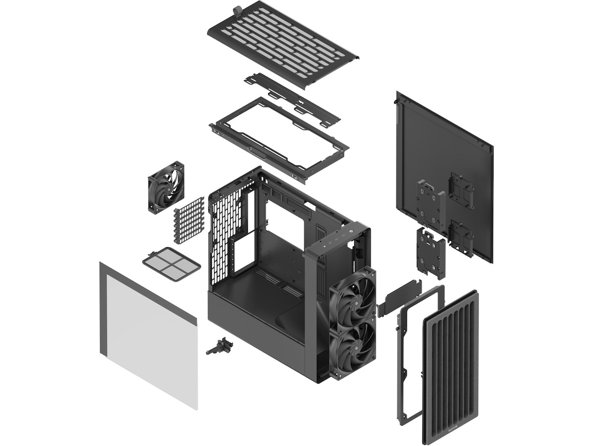 HAVN BF 360 Flow Mid Tower (sort) Midi tower