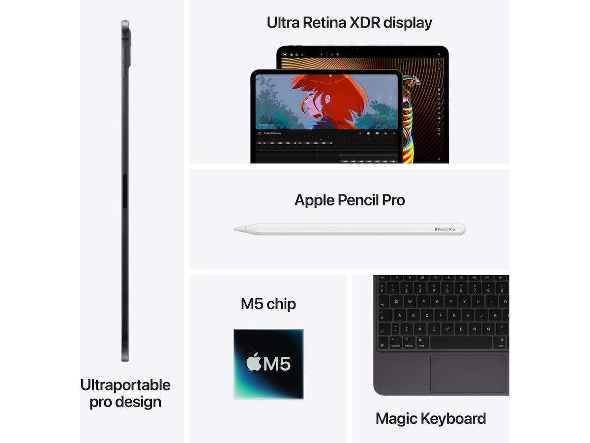 iPad Pro 11" (2025) 1TB WiFi (sølv) Surfplattor