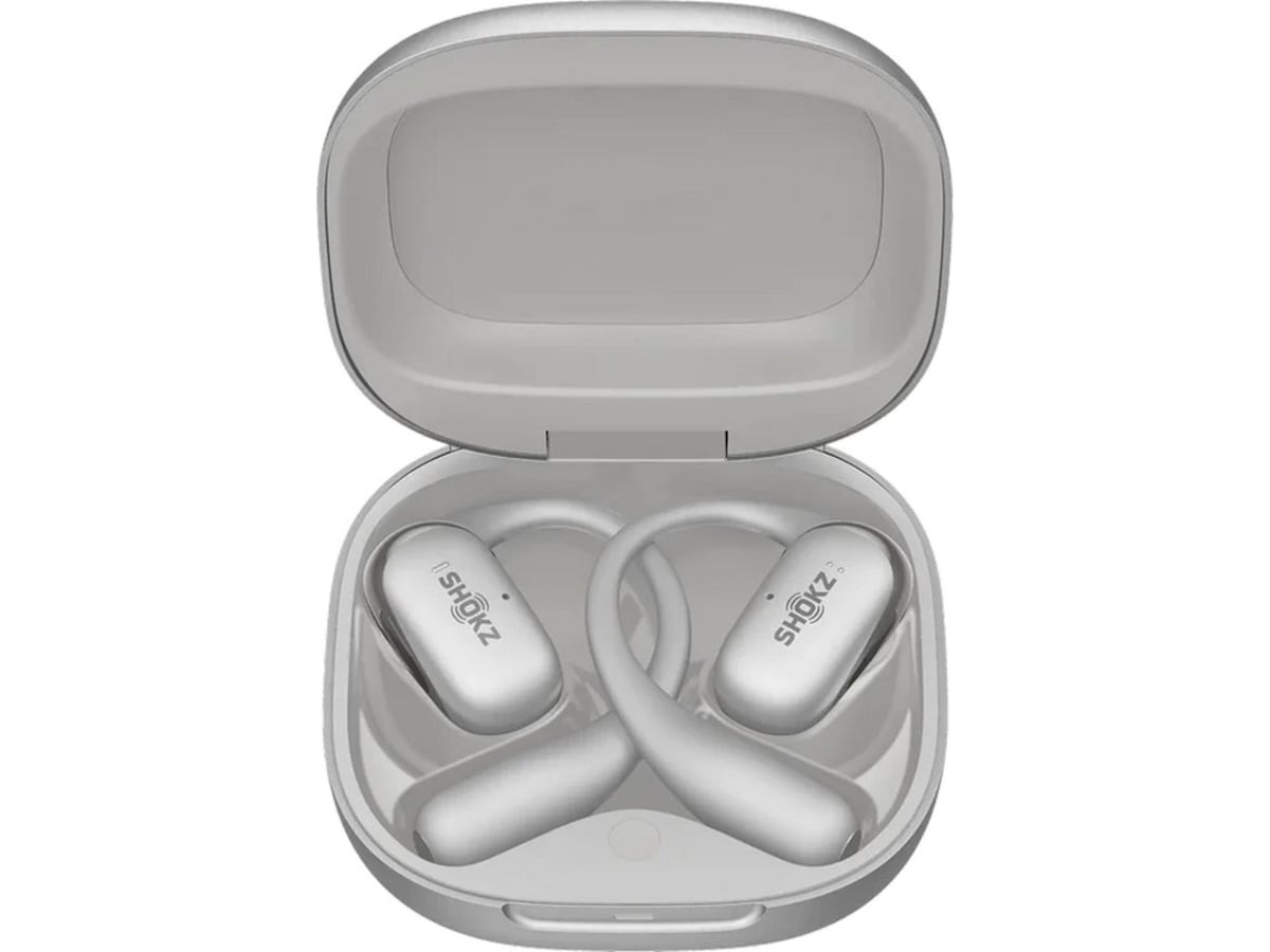 SHOKZ OpenFit 2+ Trådlösa öppna hörlurar, On-Ear (grå) In-ear hörlurar