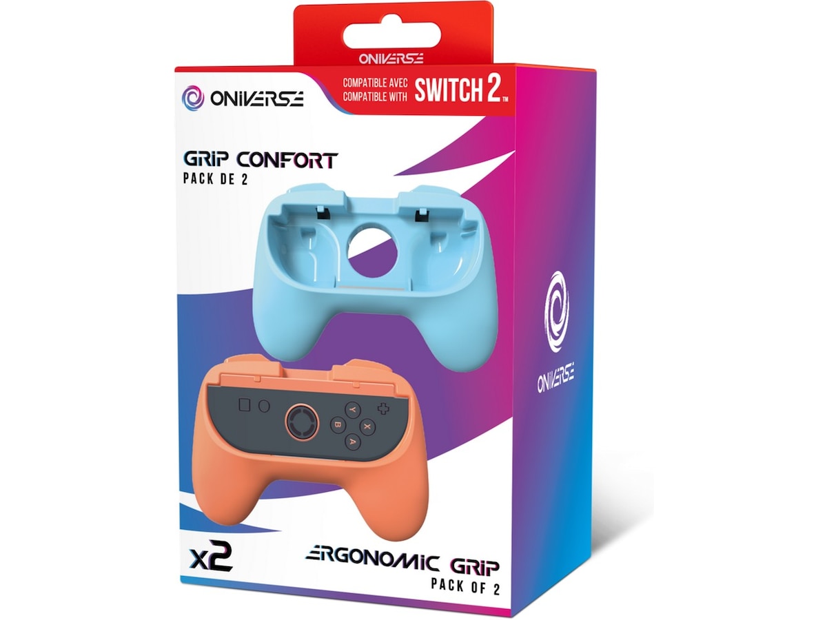 Oniverse Nintendo Switch 2 ergonomiska grepp (2-pack) Tillbehör till spelkonsoler