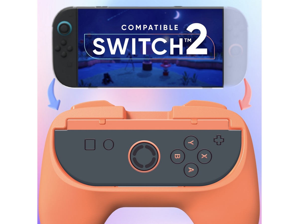 Oniverse Nintendo Switch 2 ergonomiska grepp (2-pack) Tillbehör till spelkonsoler
