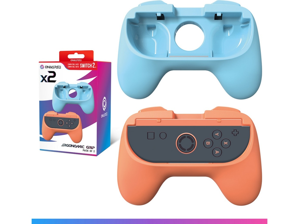 Oniverse Nintendo Switch 2 ergonomiska grepp (2-pack) Tillbehör till spelkonsoler